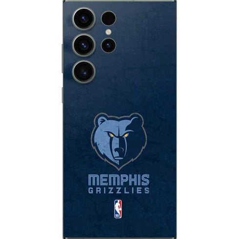 NBA Memphis Grizzlies Distressed Galaxy S25 Ultra Skin